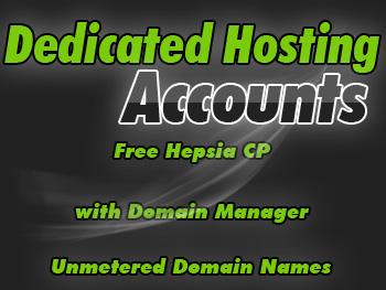 Popularly priced dedicated server accounts